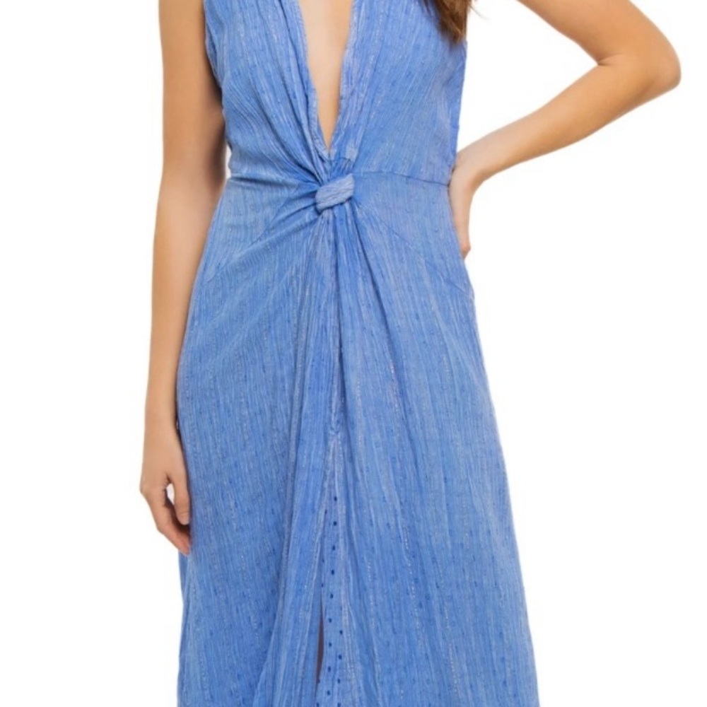 Surf Gypsy Blue Sleeveless Midi Dress